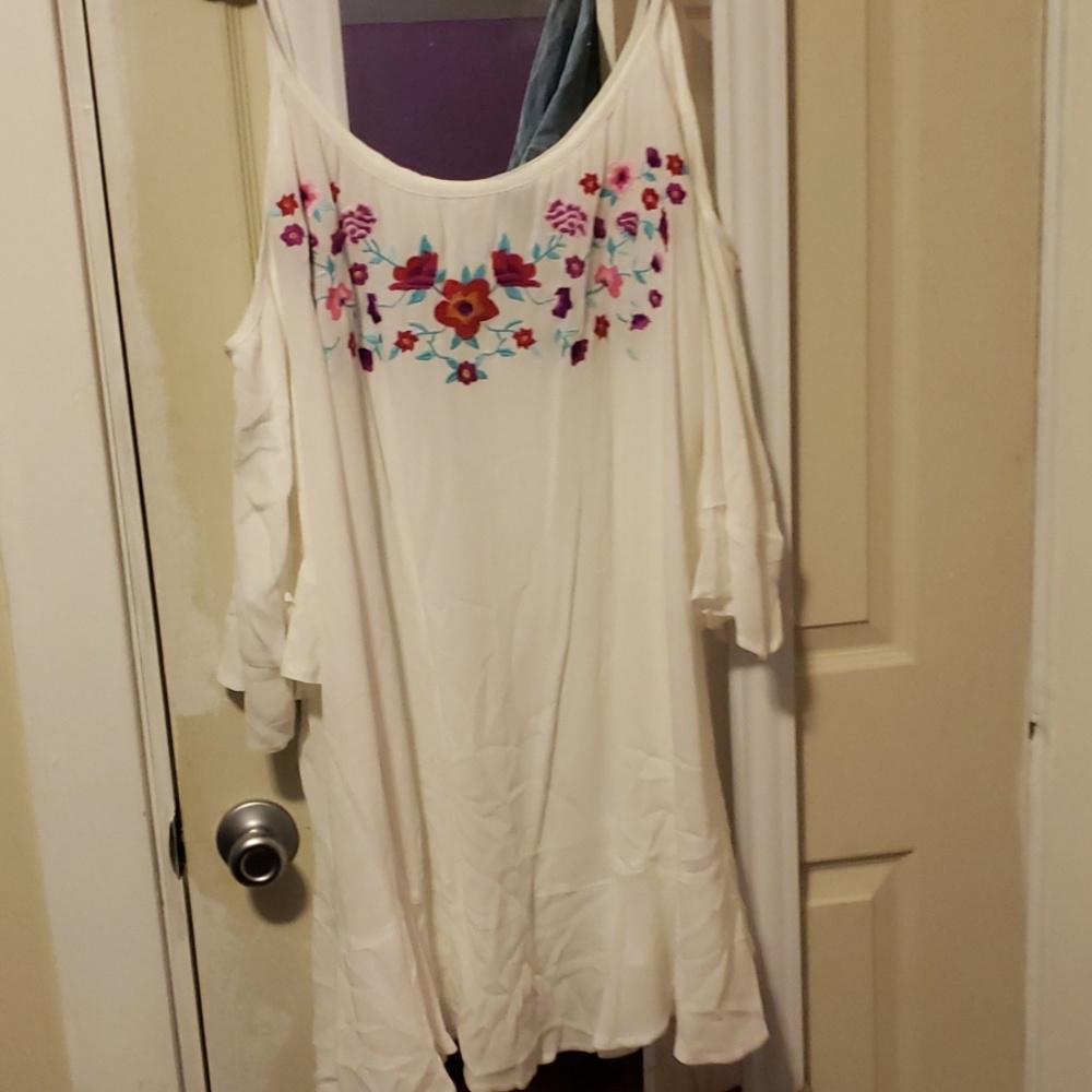 Torrid white bathing suit coverup